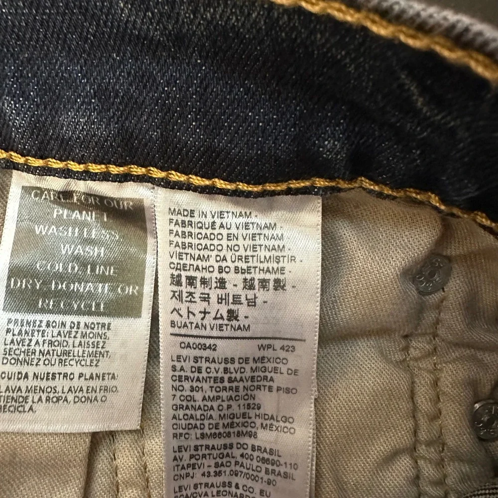 Levi's 510 Jeans NWT Mens 29x29 Skinny Dark Wash Blue Stretch Denim (Tag 29x30)